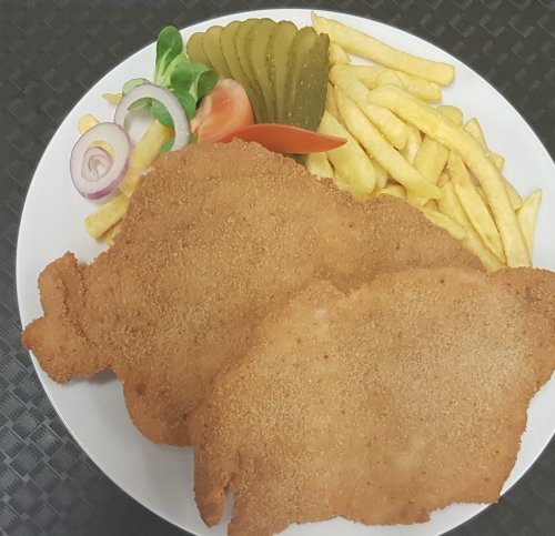 Rántott Sertéskaraj hasábbal